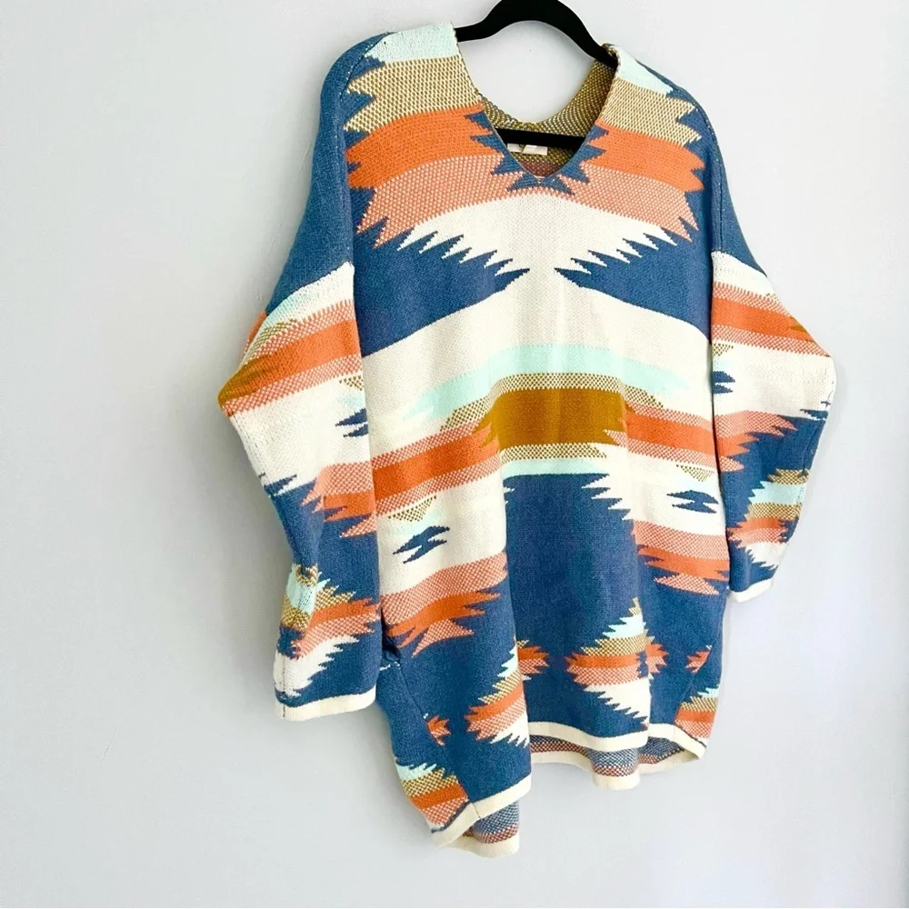 Mah Dah Hey Trail Aztec Print Sweater Size Small/Medium